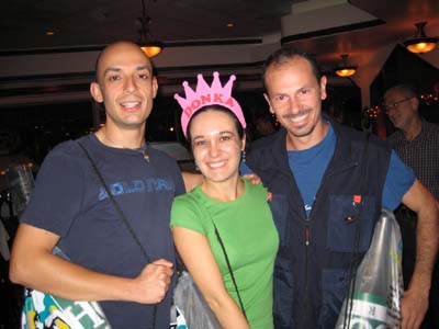 Pre Marathon dinner 5-ott-2007: Davide, Donka e Ste.